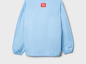 Фуфайка трикотажная для девочек (футболка с длинными рукавами)