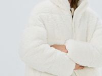 Утеплённая куртка из искусственного меха, Бежевый