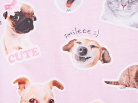 Футболка c AR-принтом для девочек, Розовый