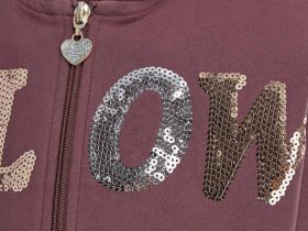 Толстовка на молнии для девочки