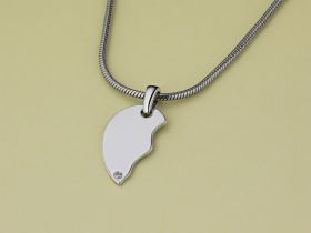 Подвеска из серебра с бриллиантом э0601пд04202296