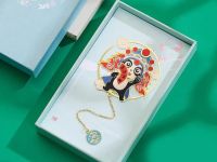 Закладка для книг с подвеской "Панда и китайская опера" (металл)