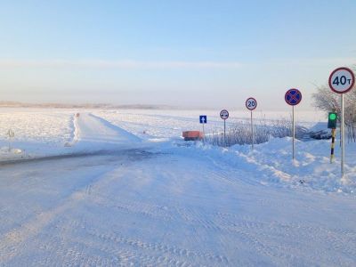 На трассе «Колыма» увеличили грузоподъемность переправы через реку Алдан