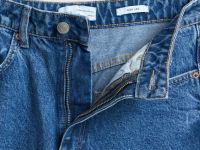 Широкие джинсы с высокой посадкой, Синий