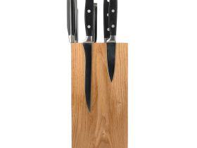 Подставка настольная магнитная для 8 ножей Woodinhome KS009SON, дуб