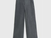 Прямые брюки из вельвета, Серый