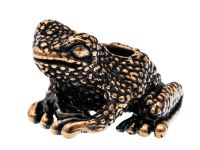 Бусина для темляка Лягушка, бронза