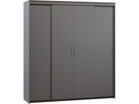 Шкаф-купе Тебар 4-220x230 Графитовый без зеркал