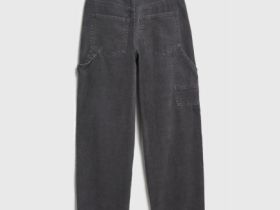 Вельветовые брюки Baggy для девочек, Серый