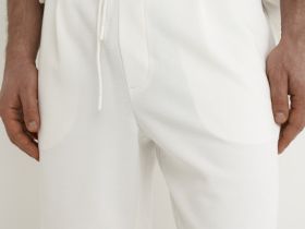 Шорты из пике, Белый