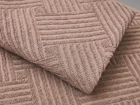 Полотенце махровое Zigzag, коричневое