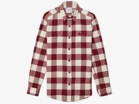 Мужская клетчатая рубашка Lacoste приталенного кроя