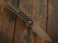 Складной нож CJRB Ria, сталь 12C27N, рукоять карбон