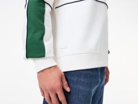 Мужская хлопковая толстовка Lacoste с капюшоном