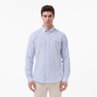 Мужская рубашка Lacoste приталенного кроя в полоску