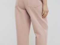 Джинсы Balloon с высокой посадкой, Розовый