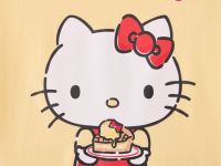 Жёлтая ночная сорочка с принтом Hello Kitty для девочки Глория Джинс