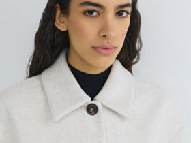 Куртка из пальтовой ткани, Бежевый