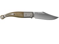Складной нож LionSteel Gitano, сталь Niolox, рукоять Green canvas micarta
