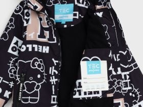 Куртка текстильная с полиуретановым покрытием для девочек (ветровка)