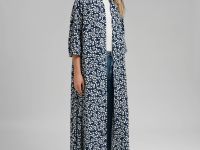 Платье-рубашка длины миди