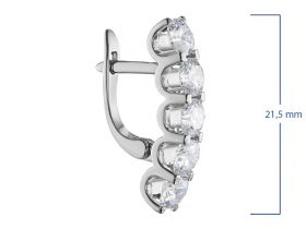 Серьги из белого золота э4712сг06220619