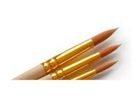 ?Кисть синтетика №7 круглая Черная речка "1310" короткая ручка