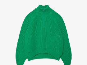 Женский шерстяной свитер Lacoste на молнии