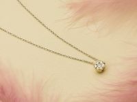 Классическая подвеска из желтого золота с бриллиантами э0301пд04152800