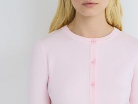 Базовый кардиган, Розовый
