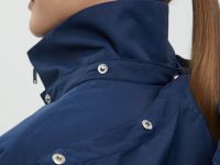 Плащ со съемным капюшоном и поясом на кулиске