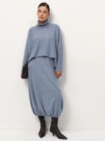 Юбка из шерсти и кашемира 07112 океан