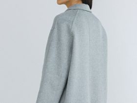 Лёгкое пальто с шерстью, Серый