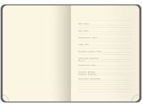 Ежедневник недатированный, кожзам OfficeSpace "Duo" A5 136 л, , серо-бежевый