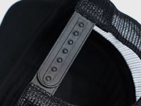 Бейсболка с патчем и сеткой, Черный