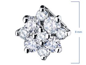 Подвеска из белого золота э4712пд09164200