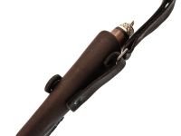 Походный нож Легионер, сталь дамаск, рукоять орех, художественное травление