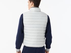 Мужской стёганный жилет Lacoste с высоким воротом