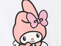 Молочный укороченный свитшот с принтом MyMelody Глория Джинс