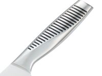 Нож кухонный Сантоку Okroshka Wasabi 17.2 см, сталь 5cr15mov, рукоять сталь