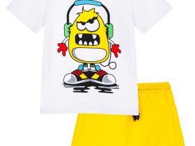 Комплект детский трикотажный для мальчиков: фуфайка (футболка), шорты