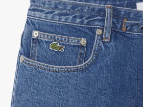 Женские джинсовые короткие шорты Lacoste