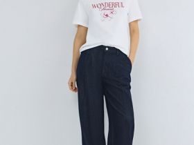 Футболка с принтом, Белый