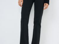 Джинсы клёш с высокой посадкой, Серый