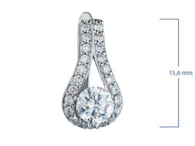 Серьги из белого золота э4712сг02115200