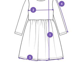 Платье трикотажное для девочек