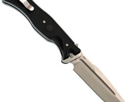 Складной нож НОКС Офицерский-С, сталь AUS-8, рукоять ABS пластик, черный