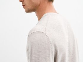 Базовый вязаный джемпер, Бежевый