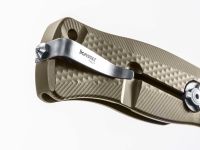 Нож складной LionSteel SR11 B (BRONZE), сталь Uddeholm Sleipner® Satin, рукоять титан по технологии Solid®, бронзовый