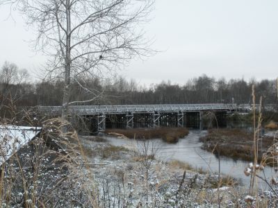 Мост на реке Ухте